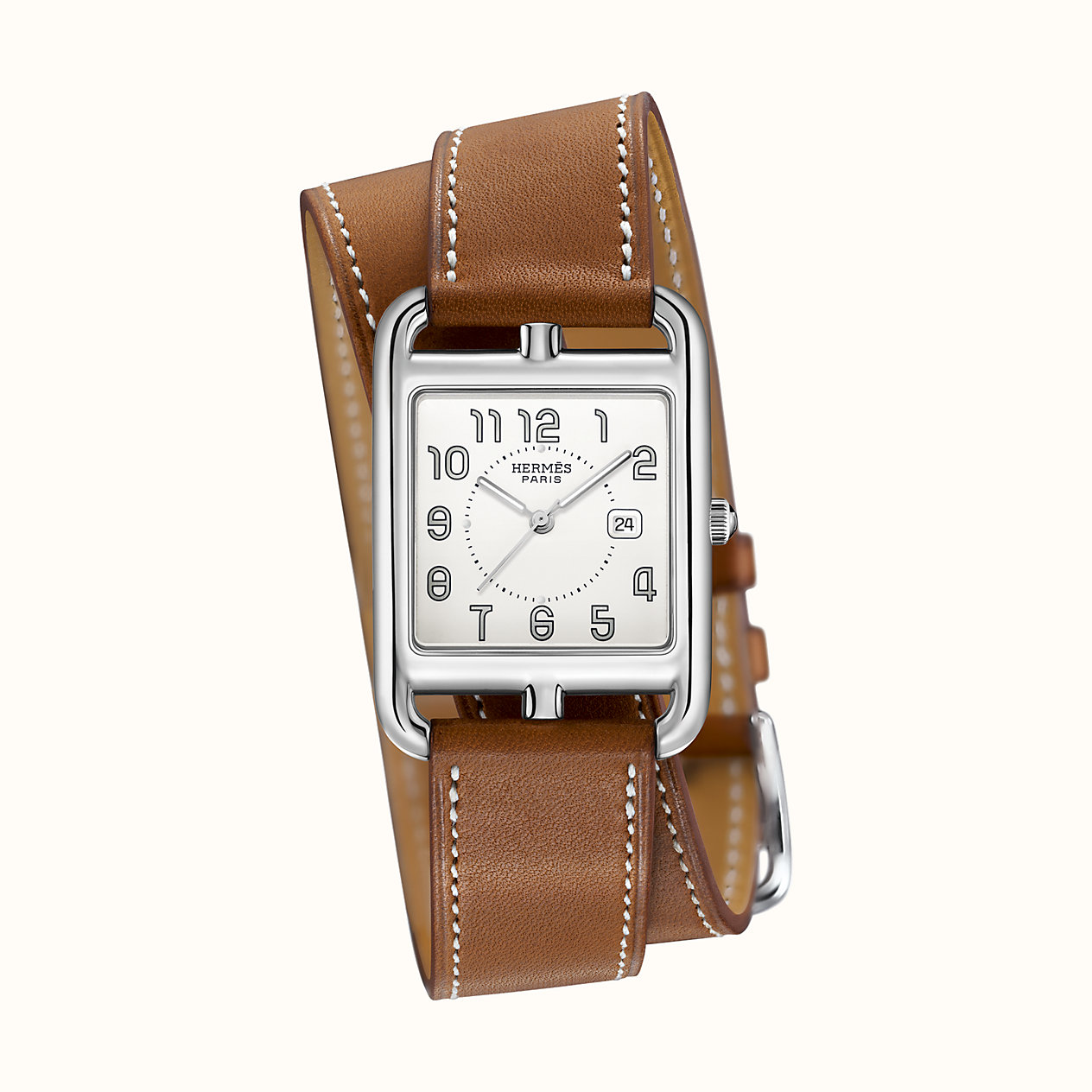 에르메스 케이프 Cape Cod watch, 29 x 29 mm W043669WW00